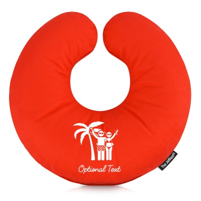 Travel Pillow with Personalised Honeymoon Design