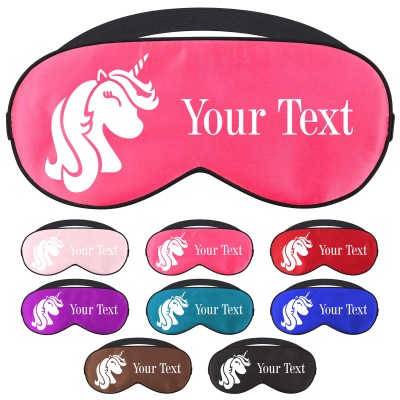 Unicorn Eye Mask with Personalised Text