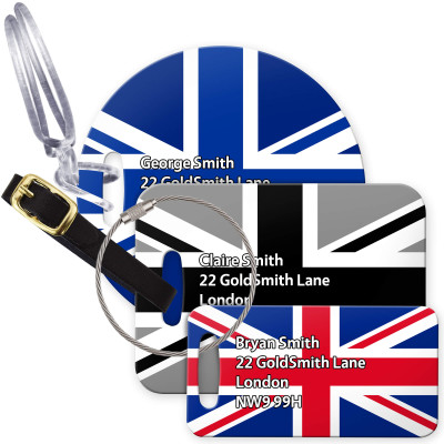 Union jack luggage tag online