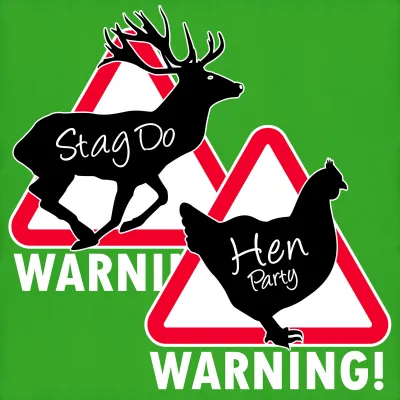 Hen Party &amp; Stag Do Travel Pillow Icons