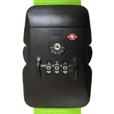 TSA Combination Luggage Strap with TSA Buckle from The JetRest®