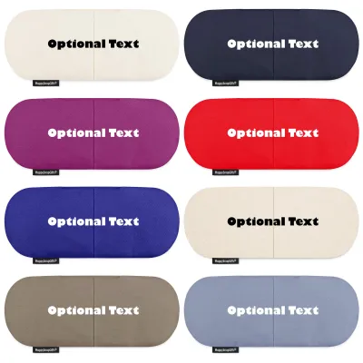 Yoga Eye Pillow with wheat or buckwheat filling shown in various colours
