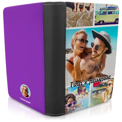 (UK Standard 21cm) (No Icon) Purple (Personalised with Text)