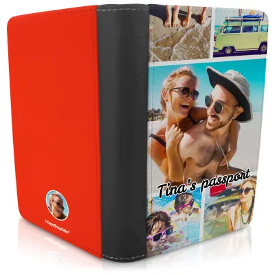 (UK Standard 21cm) (No Icon) Red (Personalised with Text)