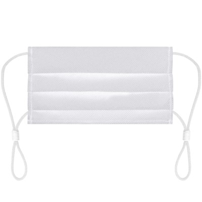 (19cm x 10cm) - White Non Woven Fabric (Pleated 2 Layer Construction)