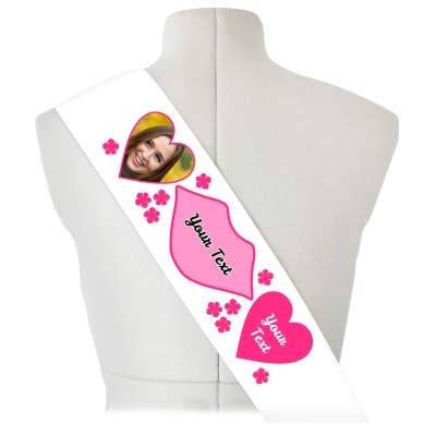(180cm x 14cm) Hot Pink (Fuchsia) Mock Suede Polyester Fabric (Personalised with Text)