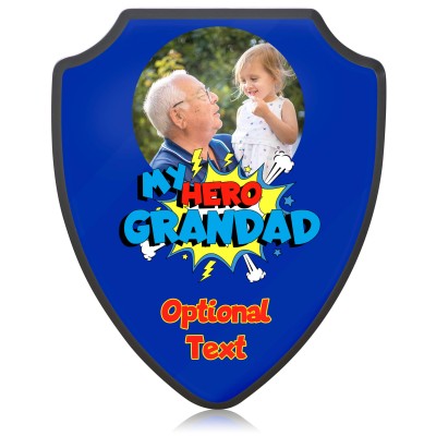 Shield (22cm) (Grandad) (Personalised with Text)