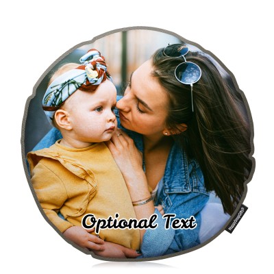(25cm Circle) - Chocolate Luxury Cotton Fabric (Personalised with Text)