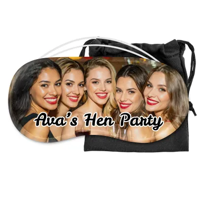 Polyester (Personalised with Text) with Small Black Storage Pouch