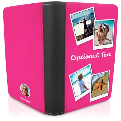 (UK Standard 21cm) (No Icon) Hot Pink (Fuchsia) (Personalised with Text)