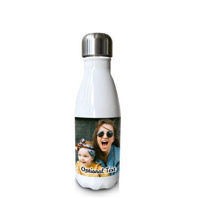 - Single Walled (White 500ml) with 1 Wrapped Around Image (Personalised with Text)