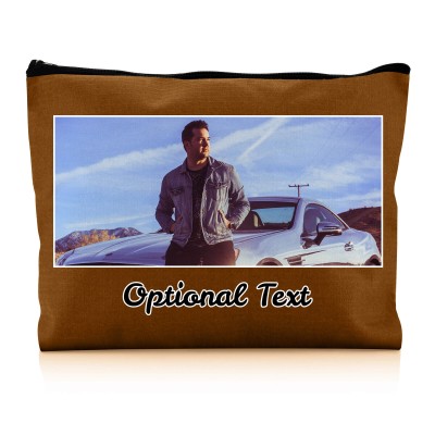 - Large Brown Water Resistant Polyester Rip-Stop Fabric (Personalised with Text)
