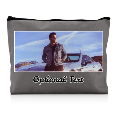 - Large Grey Water Resistant Polyester Rip-Stop Fabric (Personalised with Text)