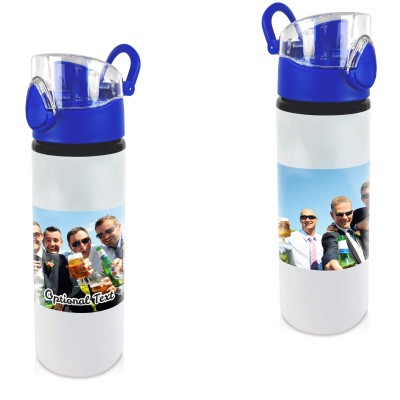 - Blue with 1 Wrapped Around Image (Personalised with Text)