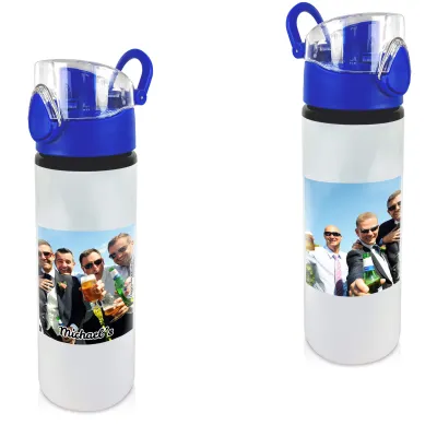 - Blue with 1 Wrapped Around Image (Personalised with Text)