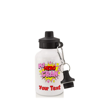 in White (400ml) with Screw Cap (Gran) (Personalised with Text)