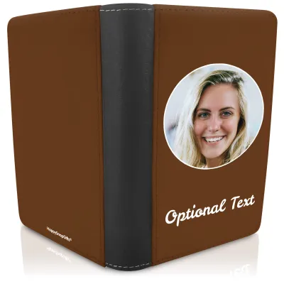 (UK Standard 21cm) (No Icon) Brown (Personalised with Text)