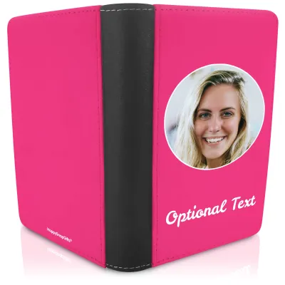 (UK Standard 21cm) (No Icon) Hot Pink (Fuchsia) (Personalised with Text)