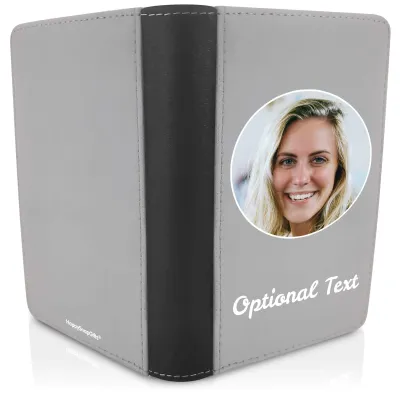 (UK Standard 21cm) (No Icon) Grey (Personalised with Text)