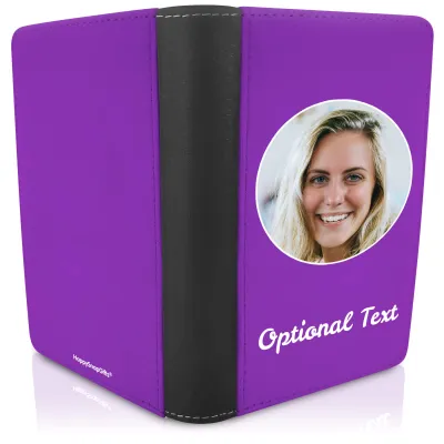 (UK Standard 21cm) (No Icon) Purple (Personalised with Text)