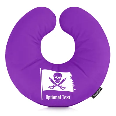 (30cm) (Pirate Design) Purple Soft Velvet Polyester Fabric