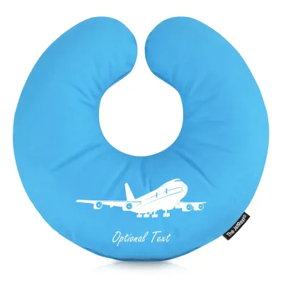 (30cm) (Plane Icon) Sky Blue Soft Velvet Polyester Fabric