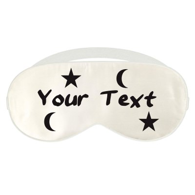 - White with Moon & Stars Theme (Personalised with Text)
