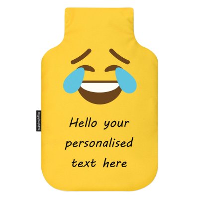 Standard (2 Litre) Size - Crying with Laughter Mock Suede Polyester Fabric (Personalised with Text)
