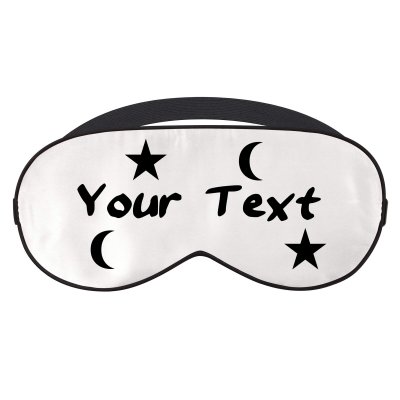 with Moon & Stars Theme - White (Personalised with Text)