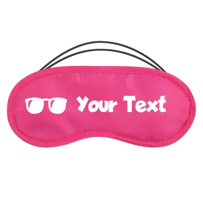 with Sunglasses Theme - Fuchsia Pink Polyester (Personalised with Text)