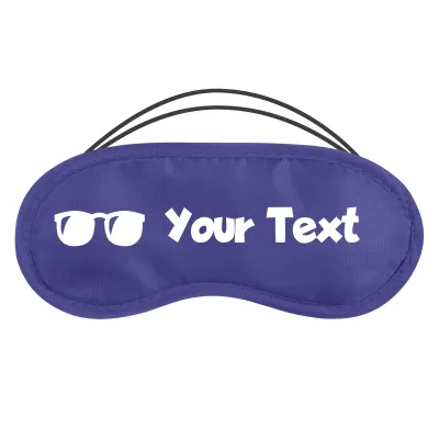 with Sunglasses Theme - Royal Blue Polyester (Personalised with Text)