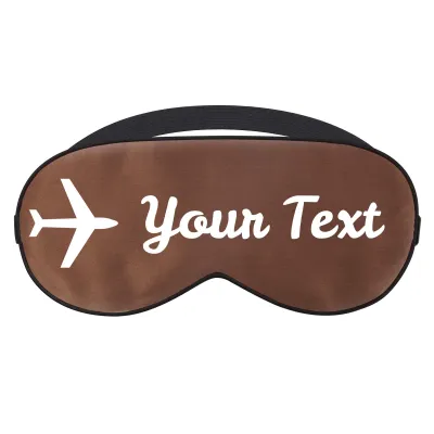 with Aeroplane Design - Brown (Personalised with Text)