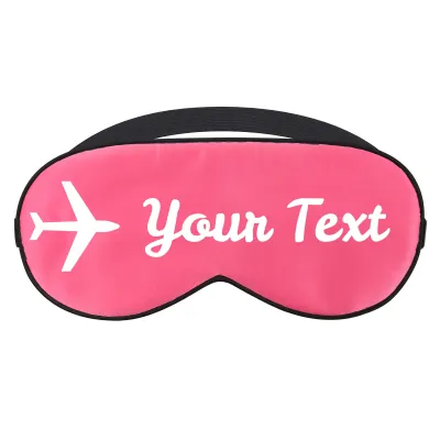 with Aeroplane Design - Fuchsia Pink (Personalised with Text)