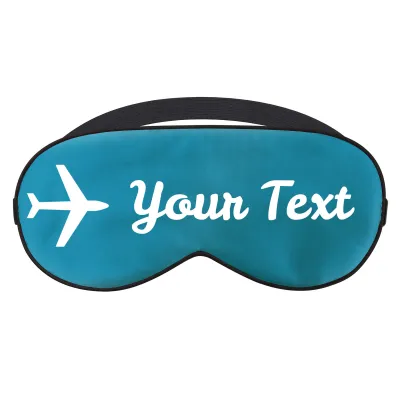 with Aeroplane Design - Peacock Blue (Personalised with Text)