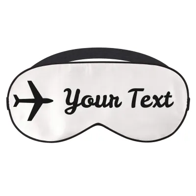 with Aeroplane Design - White (Personalised with Text)