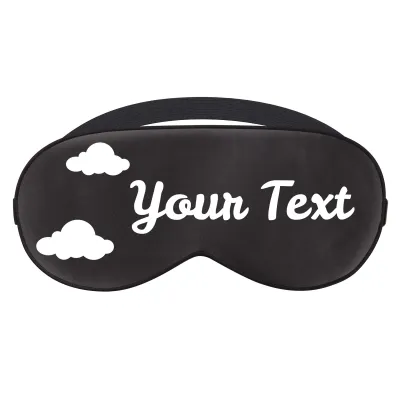with Clouds Theme - Black (Personalised with Text)