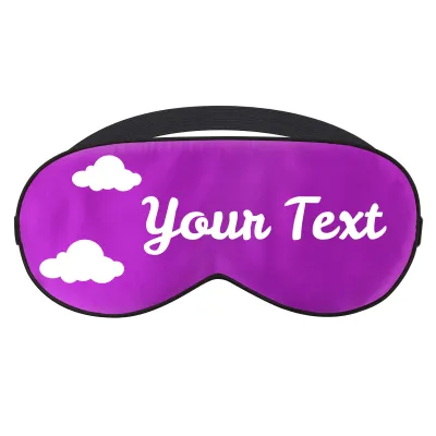with Clouds Theme - Purple (Personalised with Text)