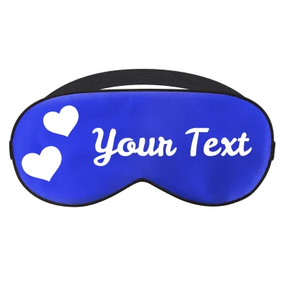 with Love Hearts Theme - Royal Blue (Personalised with Text)