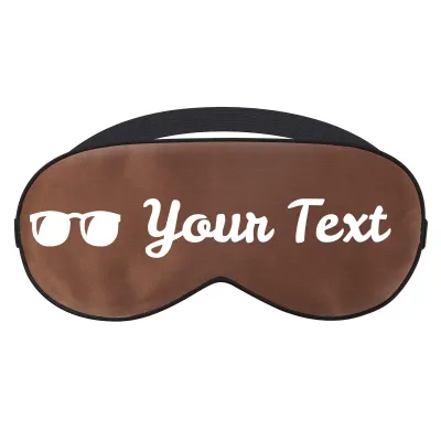 with Sunglasses Theme - Brown (Personalised with Text)