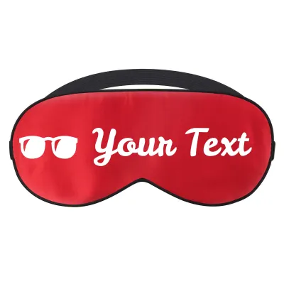 with Sunglasses Theme - Red (Personalised with Text)