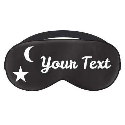 with Moon & Stars Theme - Black (Personalised with Text)