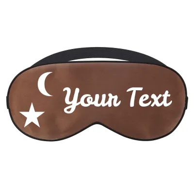 with Moon & Stars Theme - Brown (Personalised with Text)
