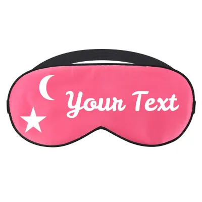 with Moon & Stars Theme - Fuchsia Pink (Personalised with Text)