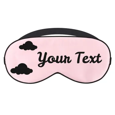 with Clouds Theme - Baby Pink (Personalised with Text)