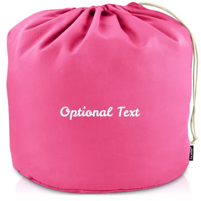 XXXL (100cm x 100cm base) - Hot Pink Cotton Fabric (Personalised with Text)