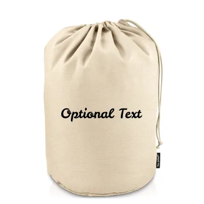 Large (44cm x 28cm base) - Natural Organic Cotton (Personalised with Text)