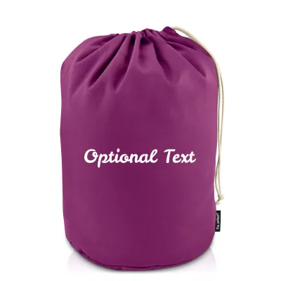 Large (44cm x 28cm base) - Purple Cotton Fabric (Personalised with Text)