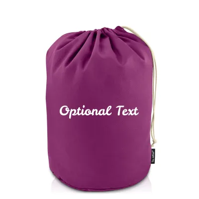 Medium (38cm x 24cm base) - Purple Cotton Fabric (Personalised with Text)