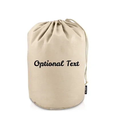 Small (32cm x 20cm base) - Natural Organic Cotton (Personalised with Text)