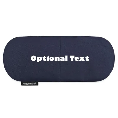 (Wheat Filling) - Navy Blue Cotton Fabric Scented (Organic Lavender Buds) (Personalised with Text)